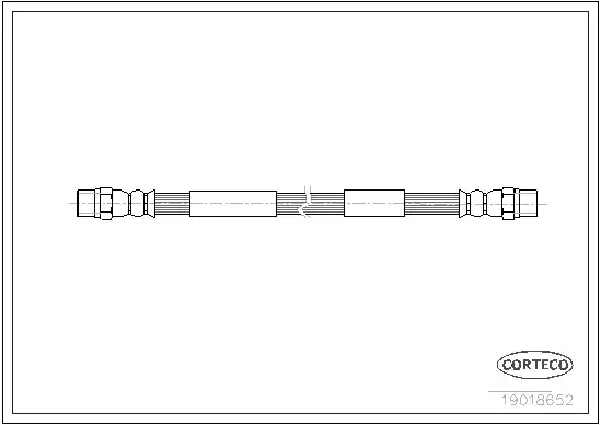 Шланг тормозной CORTECO 19018652