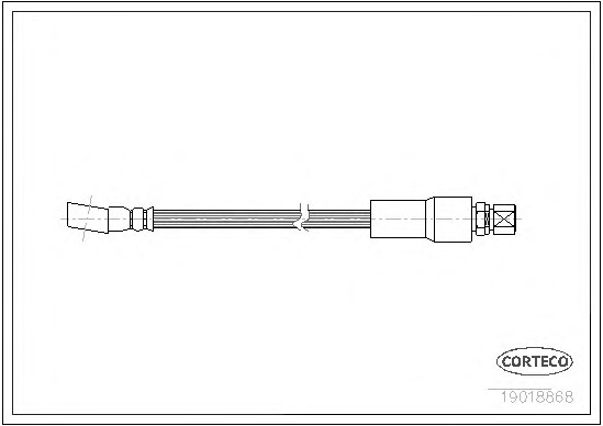 Шланг тормозной CORTECO 19018868