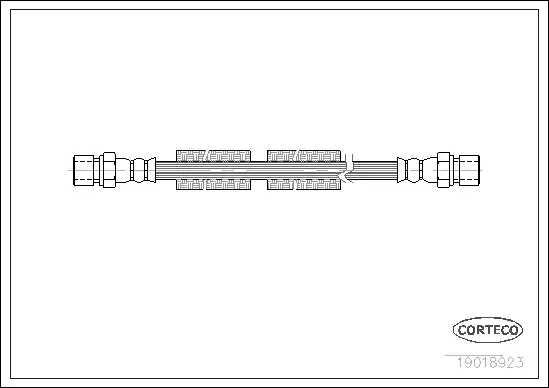 19018923 CORTECO Шланг тормозной