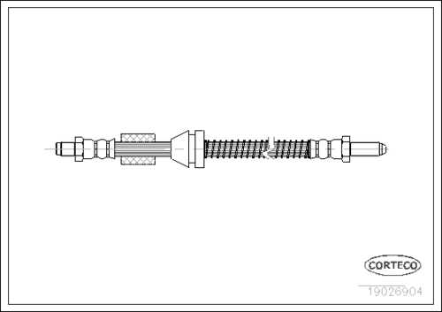Тормозные трубки CORTECO 19026904