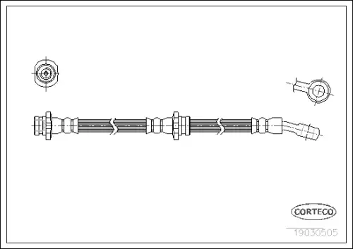 Тормозные трубки CORTECO 19030505