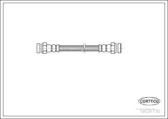 19031735 CORTECO Шланг тормозной