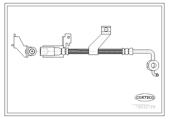 Шланг тормозной CORTECO 19032126