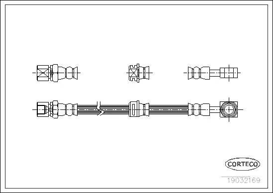 Шланг тормозной CORTECO 19032169