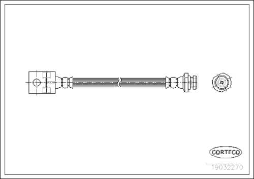 Тормозные трубки CORTECO 19032270