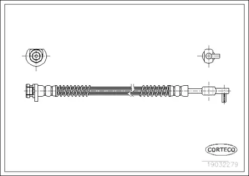 Тормозные трубки CORTECO 19032279