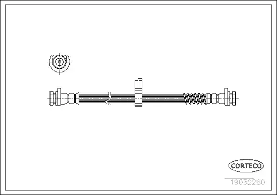 Шланг тормозной CORTECO 19032280