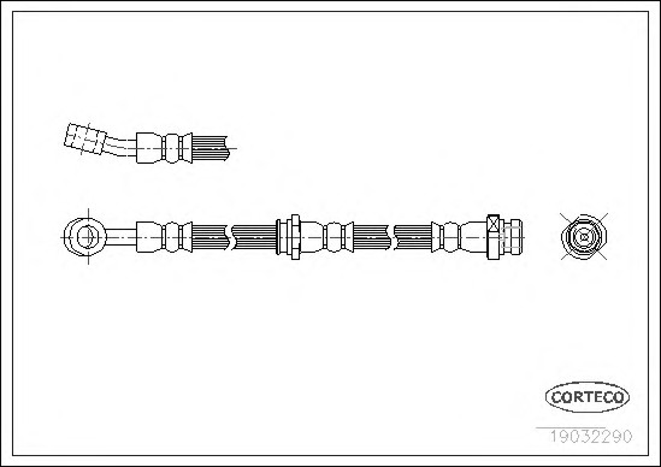 Шланг тормозной CORTECO 19032290