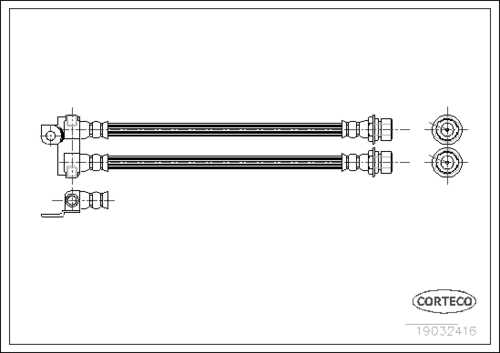 Тормозные трубки CORTECO 19032416