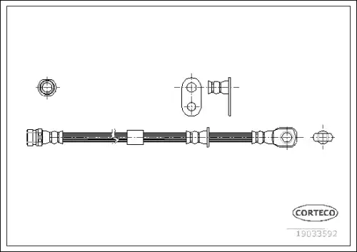 Тормозные трубки CORTECO 19033592