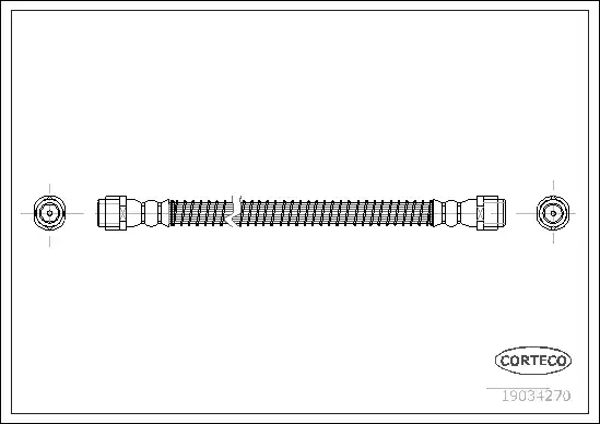 Шланг тормозной CORTECO 19034270