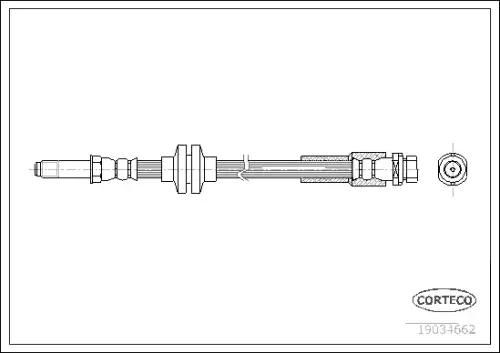 Тормозные трубки CORTECO 19034662