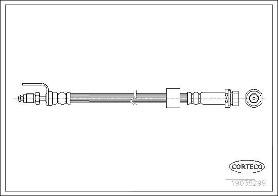 Шланг тормозной CORTECO 19035299