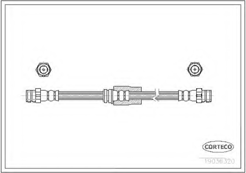 Тормозные трубки CORTECO 19036320