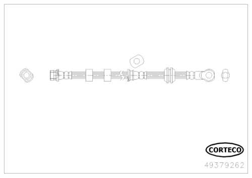 49379262 CORTECO Тормозные трубки