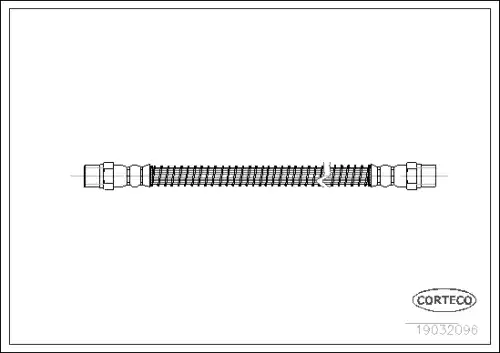 82332096 CORTECO Шланг тормозной