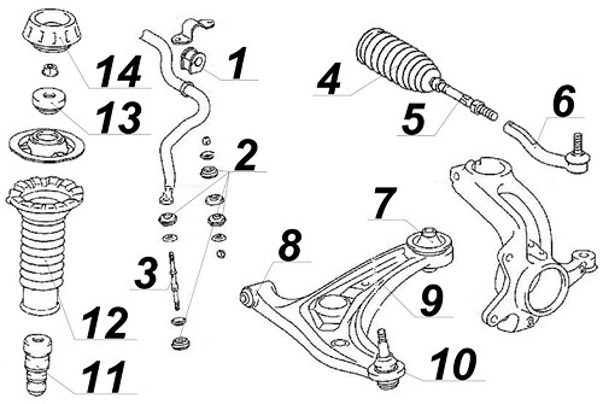 48-184-105 CROSS Наконечник рулевой тяги