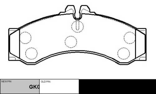 GK0056 CTR BRAKE PAD