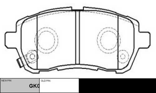 GK0145 CTR колодки дисковые передние