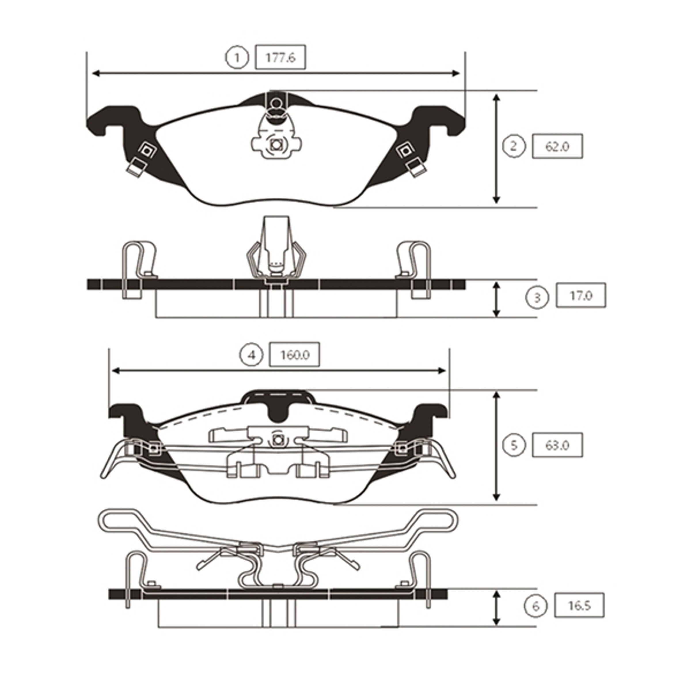 GK0258 CTR BRAKE PAD