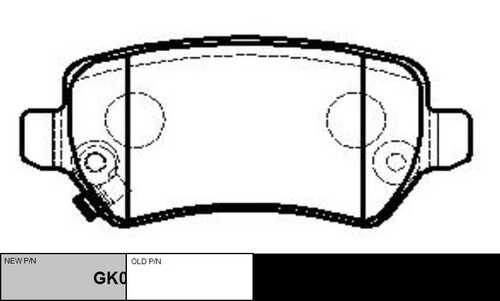 GK0303 CTR Колодки тормозные дисковые