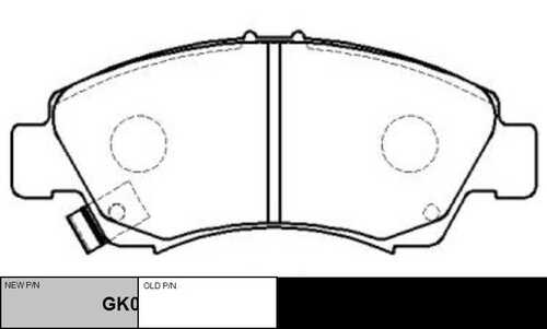 GK0320 CTR колодки дисковые передние