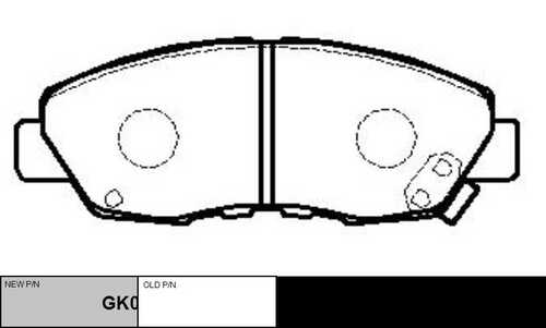 GK0321 CTR колодки дисковые передние