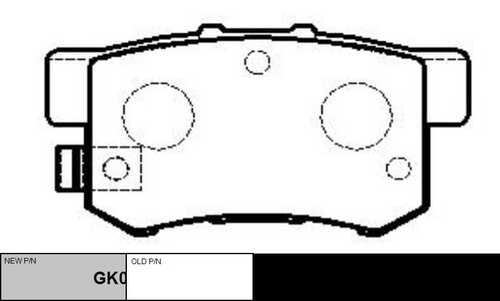 GK0325 CTR Колодки тормозные дисковые