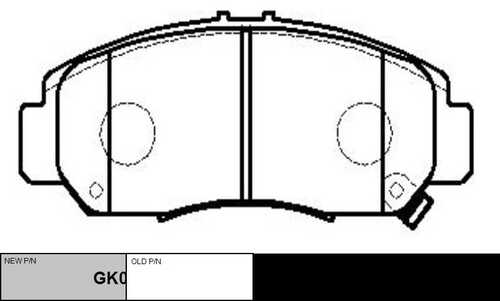 GK0329 CTR Колодки тормозные дисковые