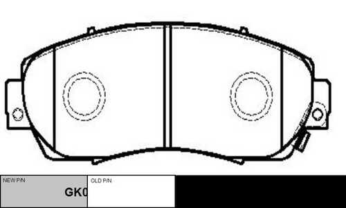 GK0336 CTR колодки дисковые передние