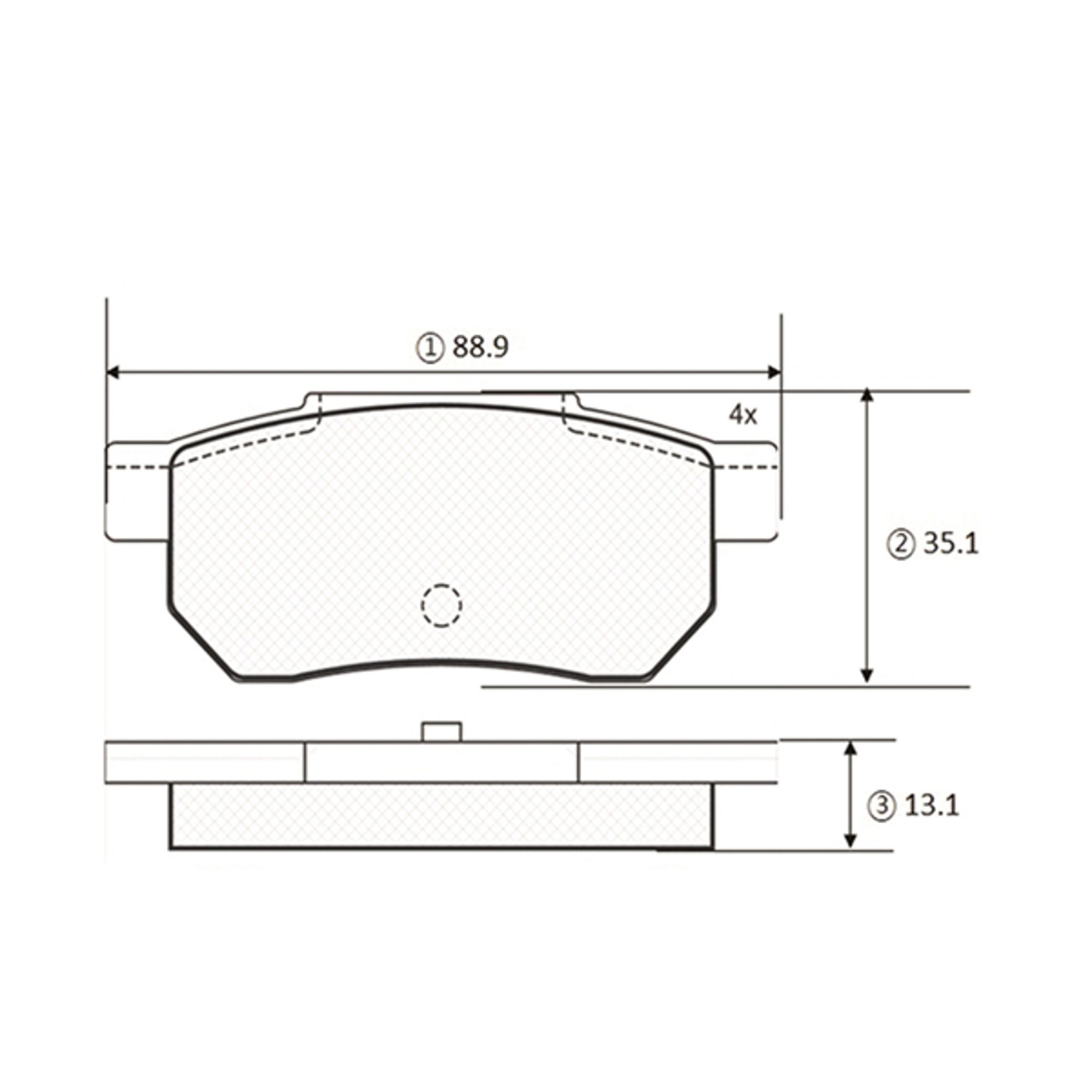 GK0360 CTR BRAKE PAD