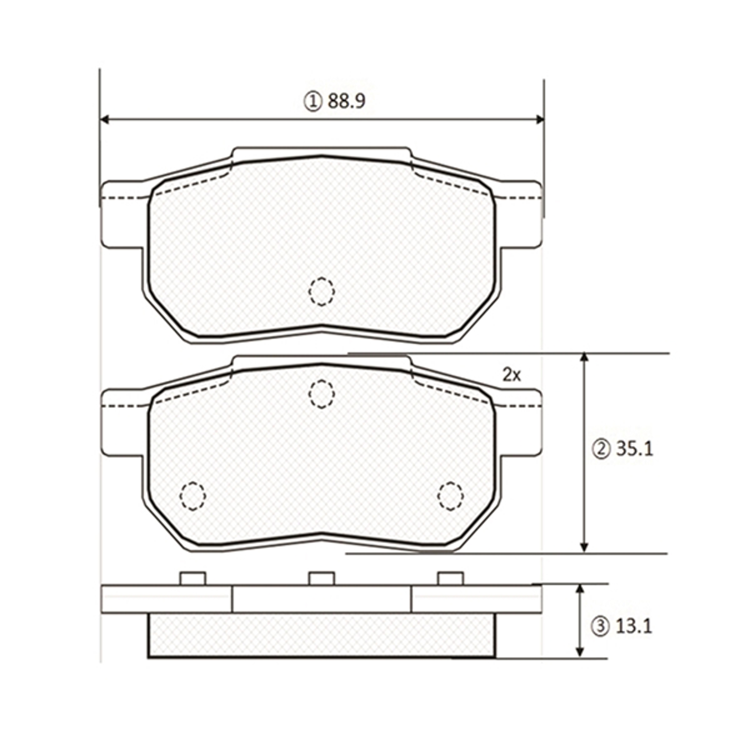 GK0370 CTR BRAKE PAD