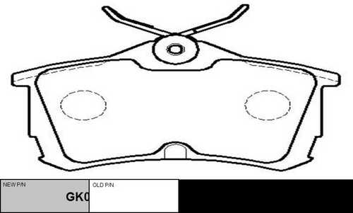 GK0380 CTR BRAKE PAD