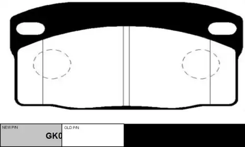 Gk0431 колодки дисковые передние CTR GK0431