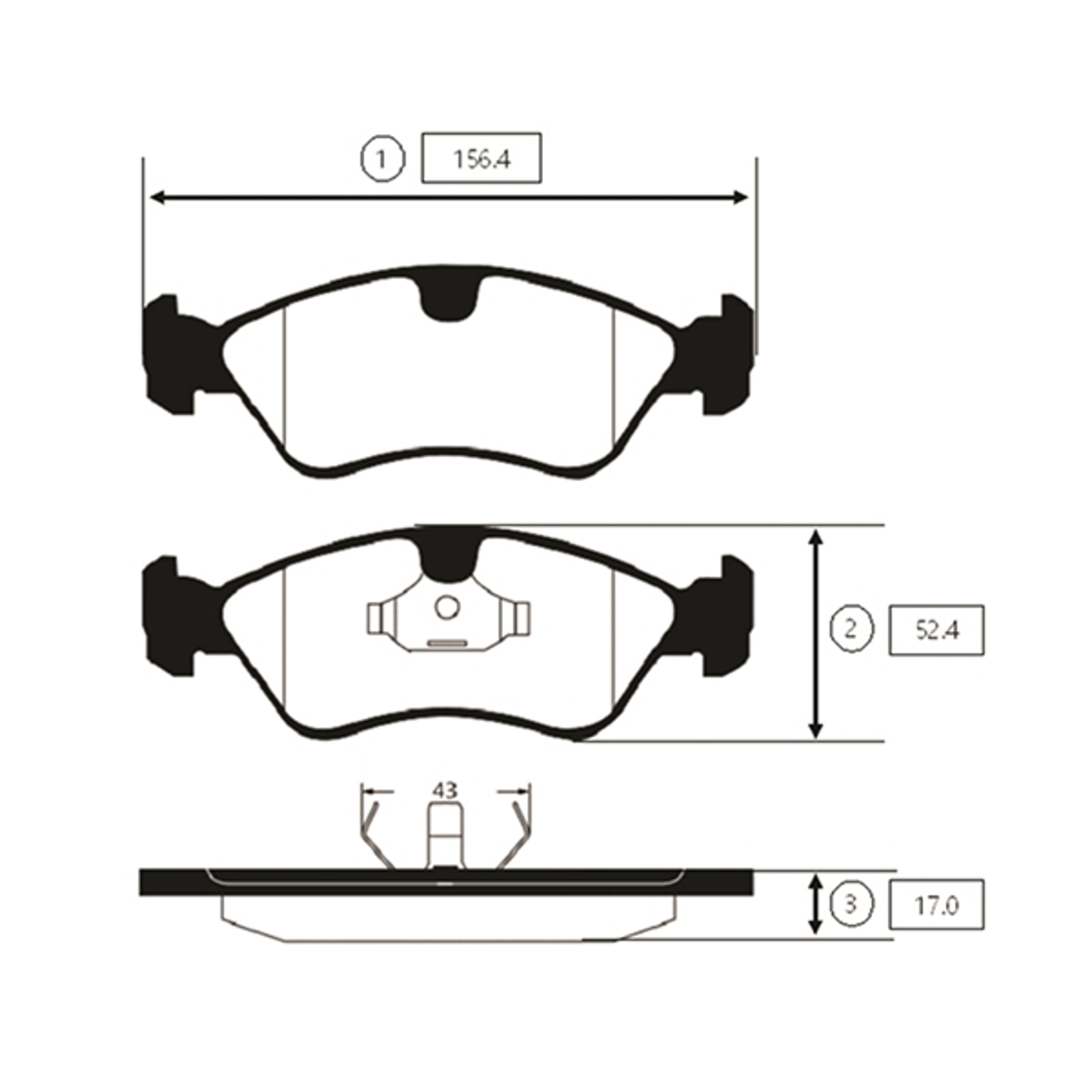 GK0432 CTR BRAKE PAD