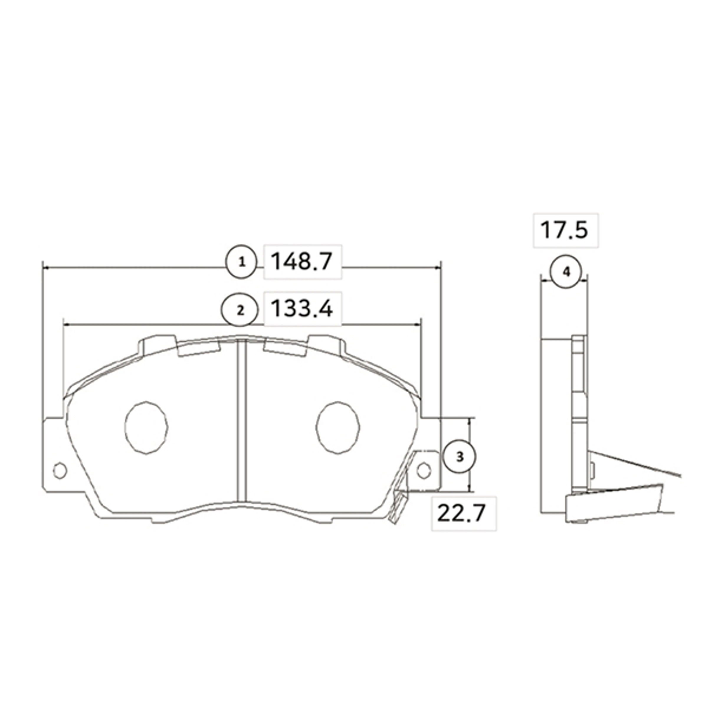 Комплект тормозных колодок дисковый тормоз