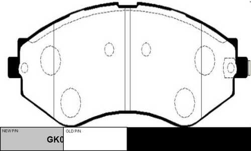 GK0440 CTR колодки дисковые передние