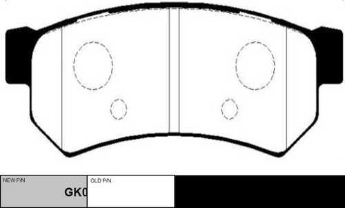 GK0448 CTR Колодки тормозные дисковые