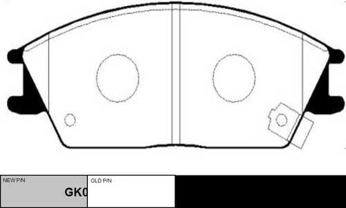 GK0458 CTR Колодки тормозные дисковые