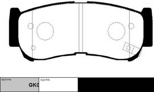 GK0486 CTR BRAKE PAD