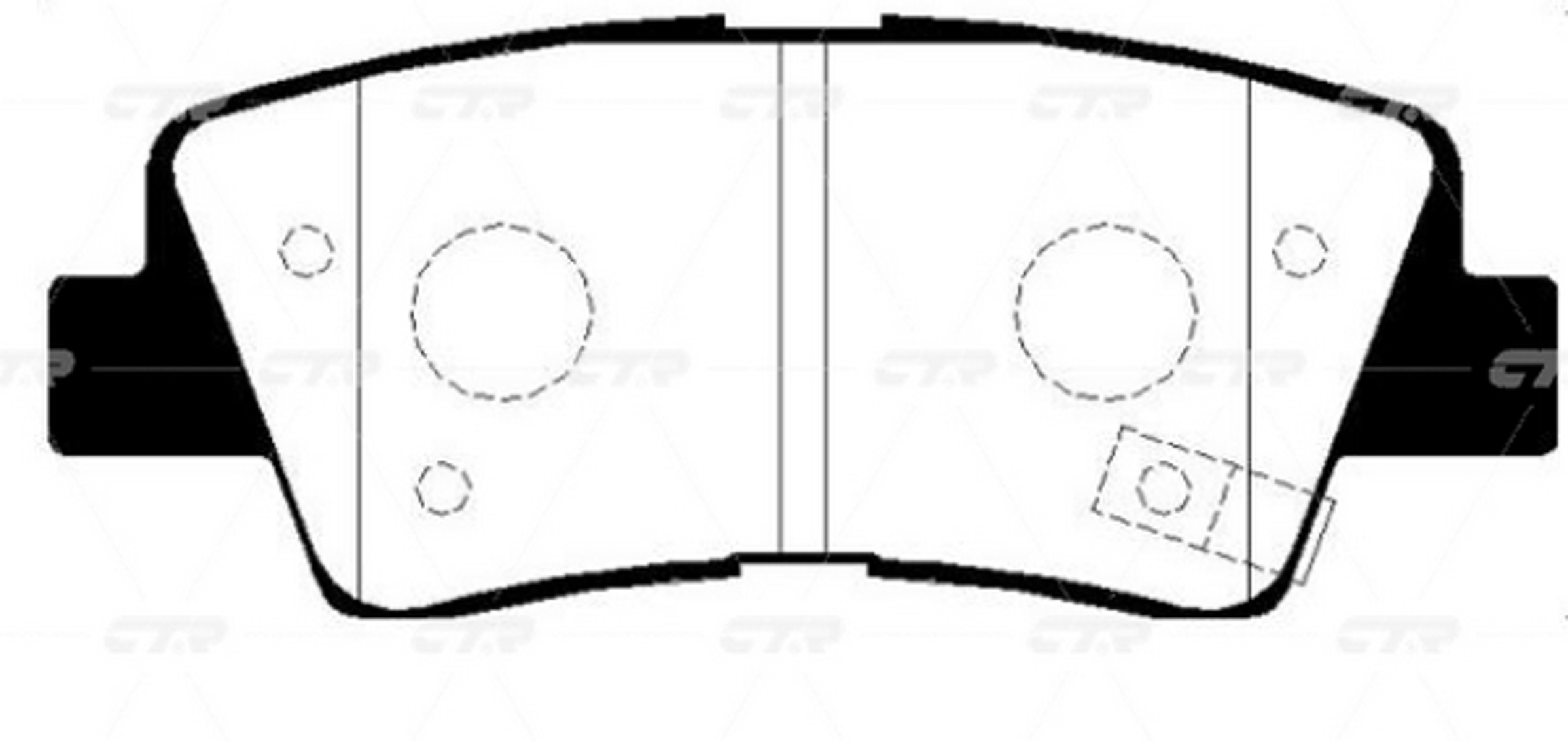 GK0492 CTR Колодки тормозные дисковые