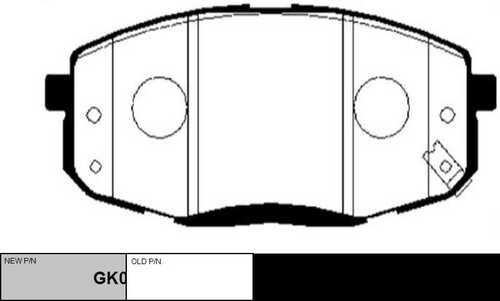 GK0494 CTR Колодки тормозные дисковые