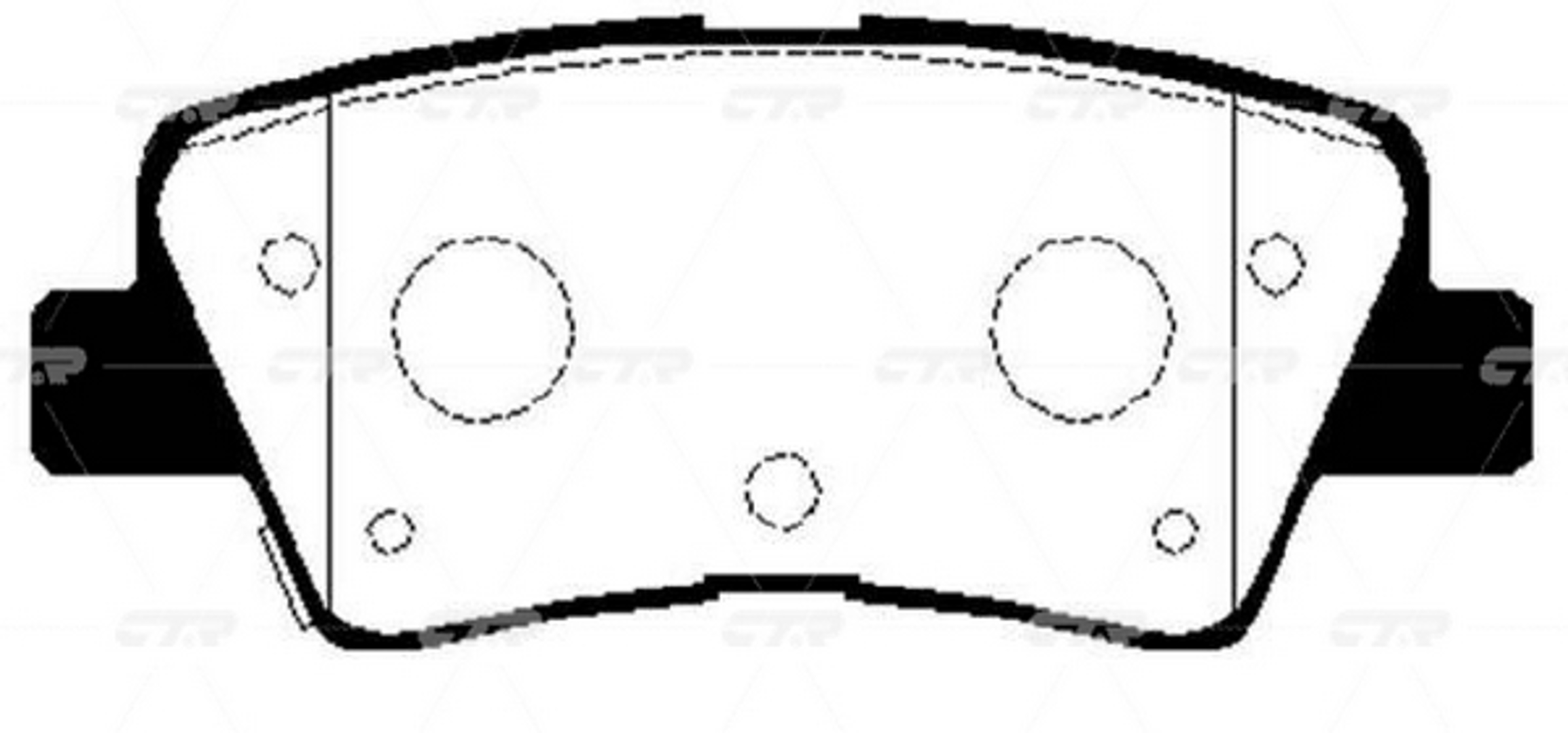 GK0499P CTR BRAKE PAD