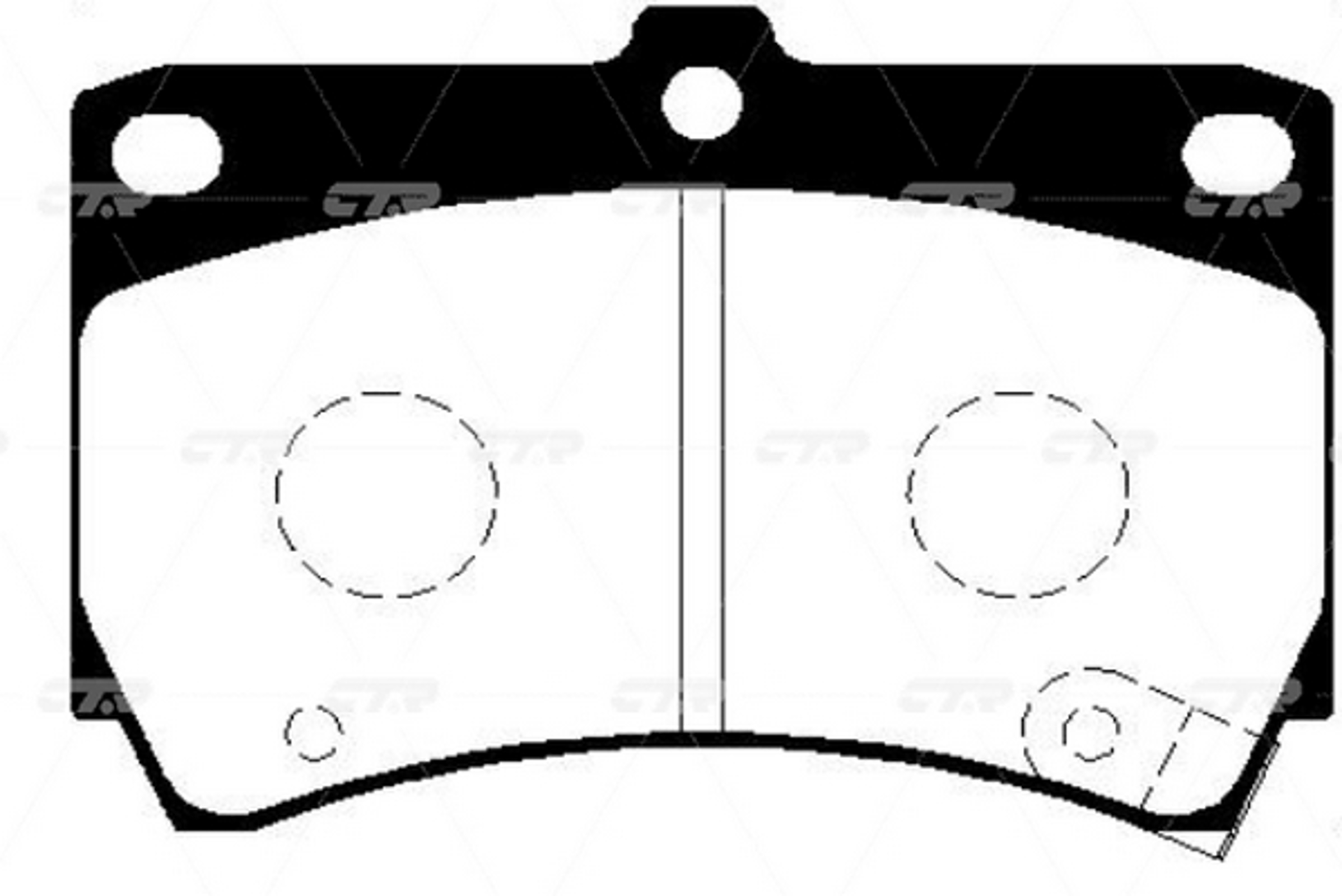 Brake pad CTR GK0509N