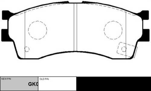 GK0515 CTR Колодки тормозные дисковые