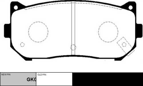 Brake pad CTR GK0516