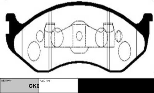Gk0518 колодки дисковые передние