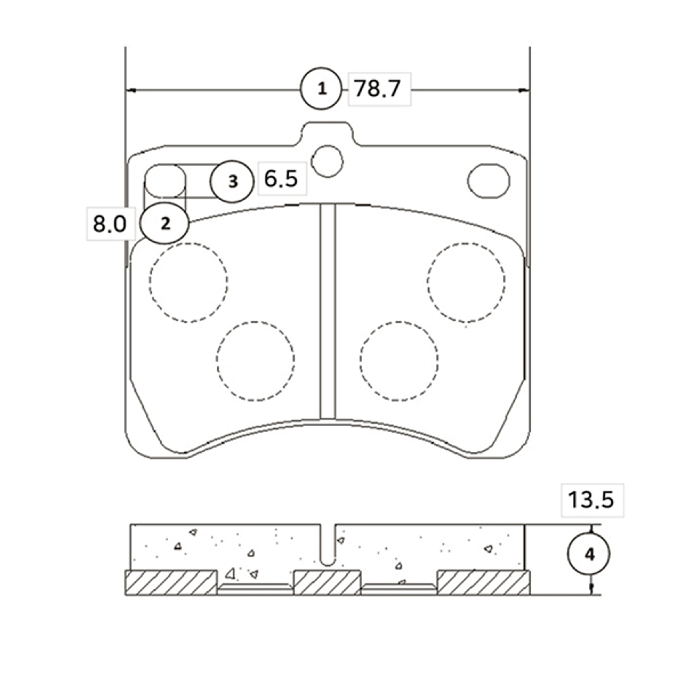 GK0526 CTR BRAKE PAD