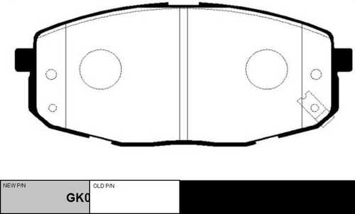 GK0527 CTR колодки дисковые передние