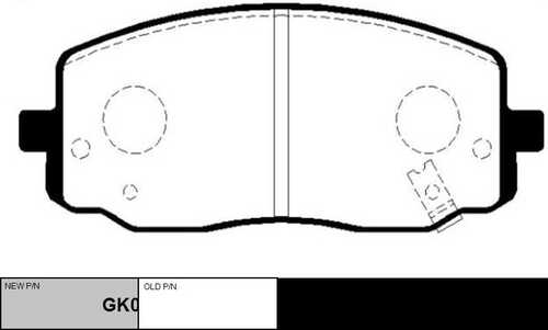 GK0532 CTR BRAKE PAD